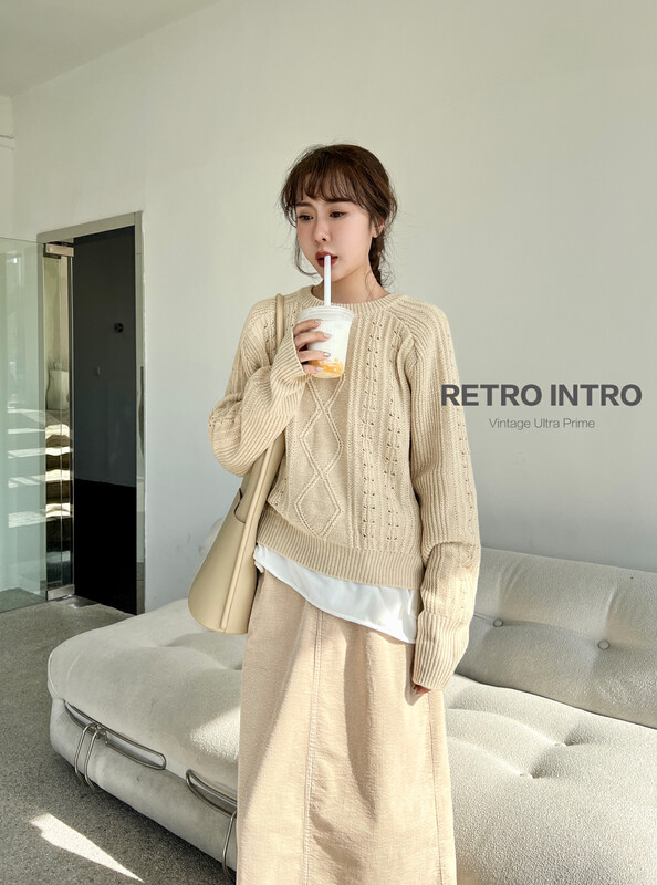 【RIN】Korean Lazy Style Versatile Sweater R2276