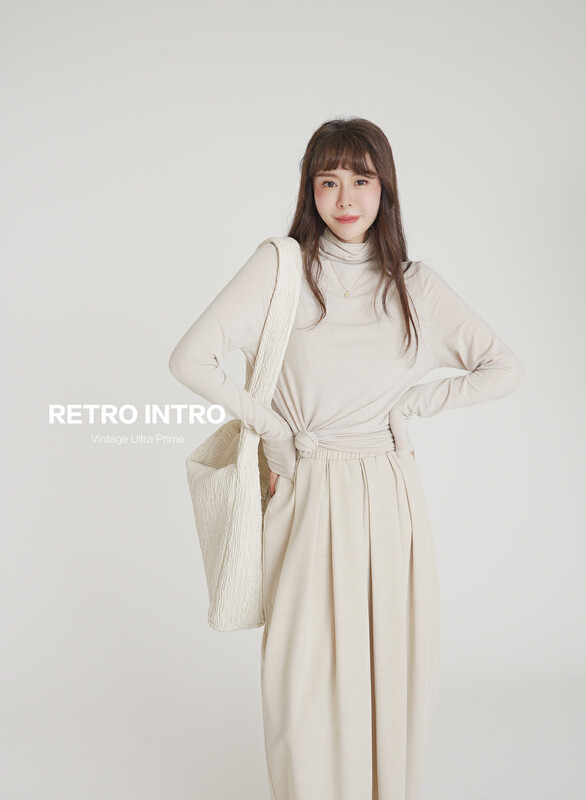 【RIN】Casual simple and versatile commuter bottoming long-sleeved T-shirt R21611