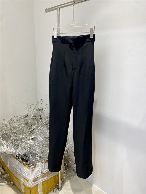 【TAN】Simple high waist all-match casual pants P3279# JJ