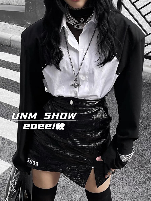 New in early autumn! [UNM-SHOW] Temperament slim and slim skirt 1316# WTT