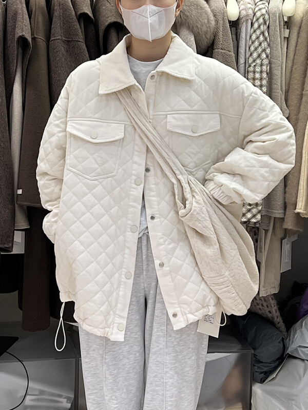[RIN] Korean style simple lapel loose and thin short coat R21710