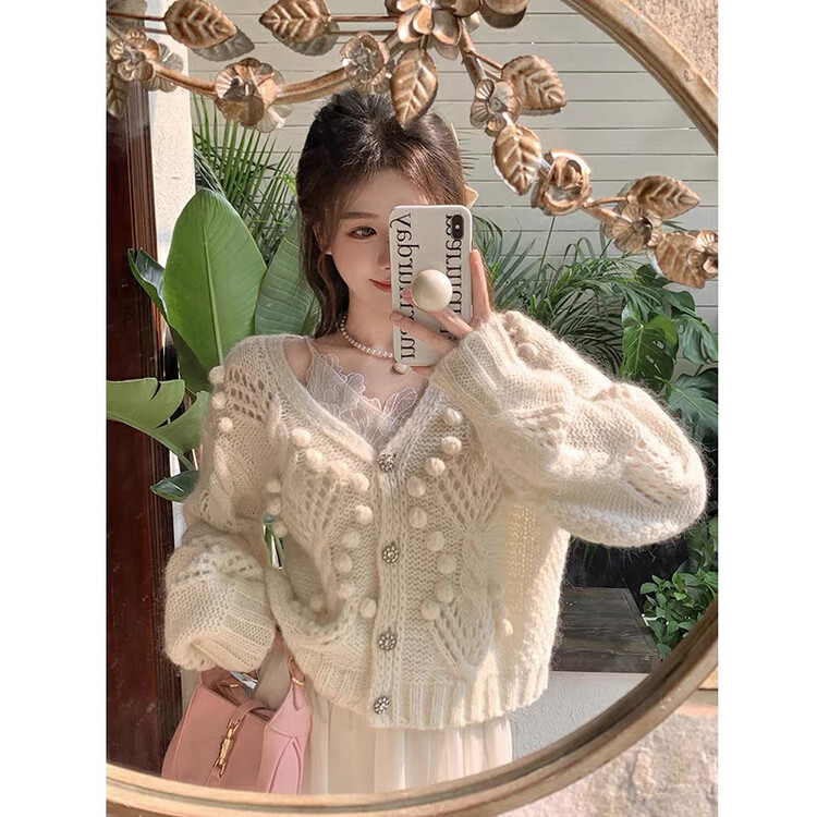 New for winter!  【KIKI STUDIO】Sweet Hollow Design Knit Sweater 6902# HJY