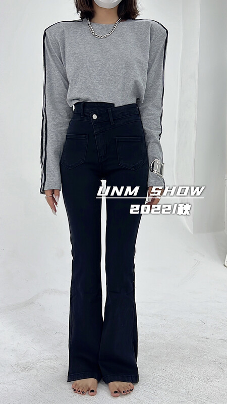 New in early autumn!【UNM-SHOW】High waist slim all-match jeans A1249# WTT