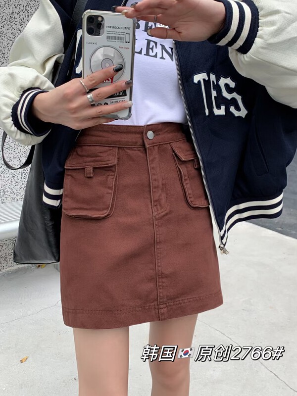 [Korean original] Korean version of the A-line tooling fashion short skirt culottes 2766-2