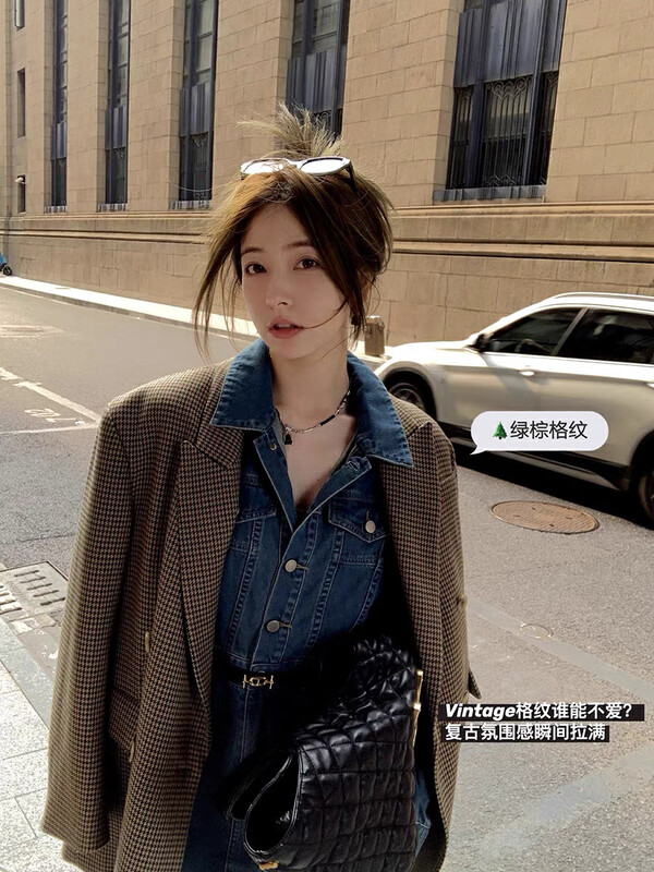 New in autumn!【KIKI STUDIO】Korean loose large suit 6845# HJY