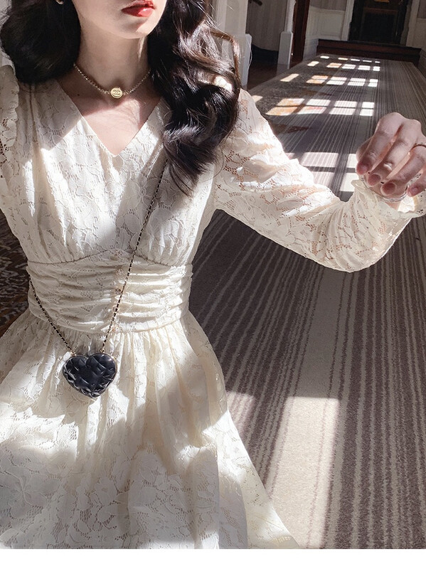 New in winter!【KIKI STUDIO】Elegant Lace Dress 6958# HJY