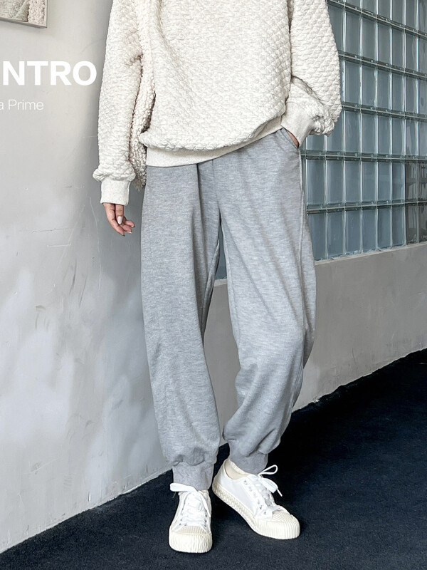 【RIN】Casual simple sports style all-match commuter casual pants R21636