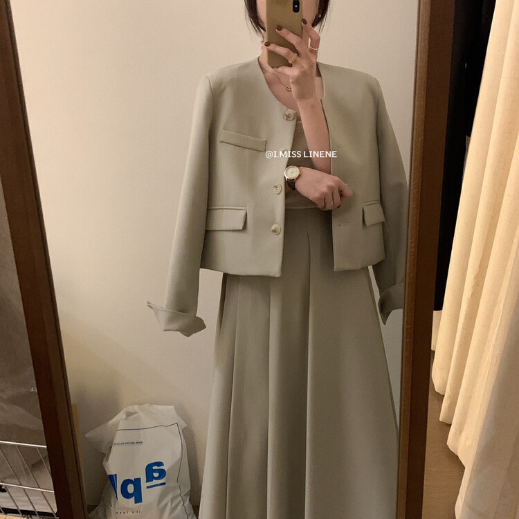 [IMISS] Korean style temperament blazer suit QK8109