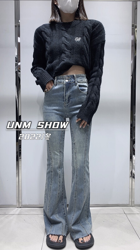 【UNM-SHOW】Korean Style Slim Fit Slim Fit Jeans 1335# WTT