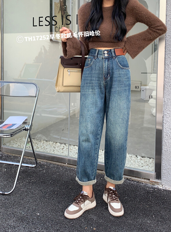 New for winter!  【LIN】Retro Loose All-match Jeans 17252# LSW