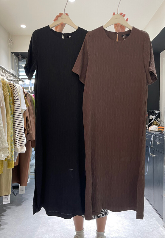 New in autumn!  【RS】Casual clean long pleated high-quality short-sleeved dress RS2631# FHX