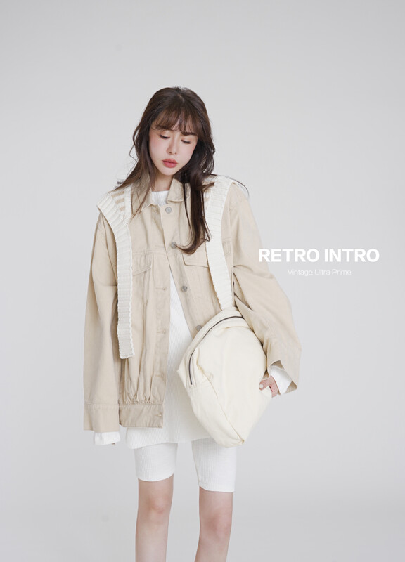 【RIN】Simple and casual all-match shirt jacket short coat R21362