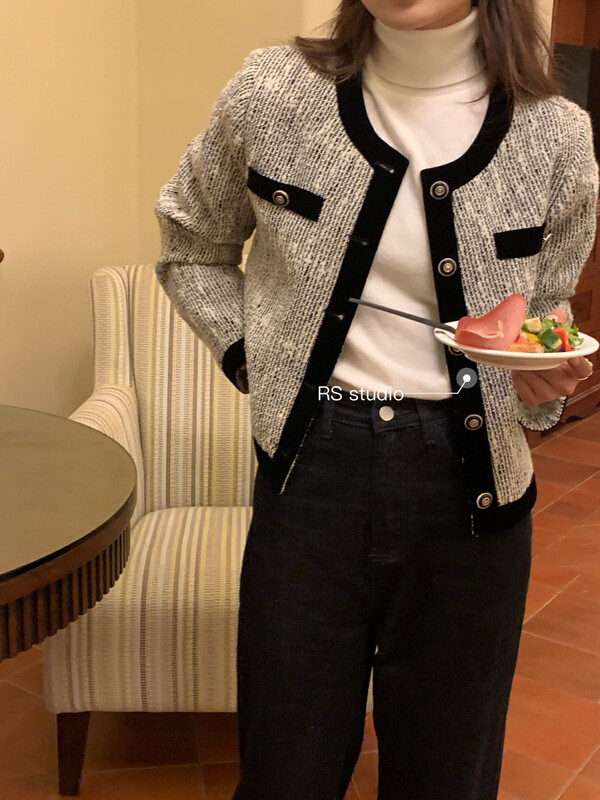 New in autumn! [RS] Temperament single-breasted small fragrance short coat YS1-XL1020# FHX