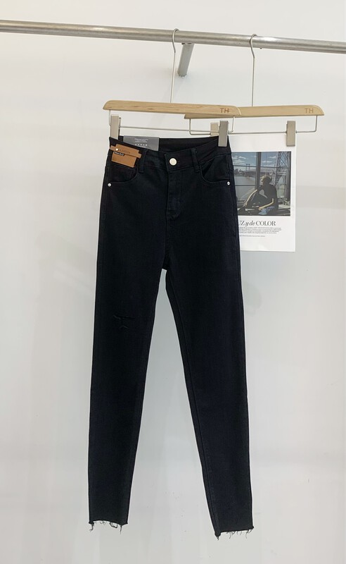 Original price 82.34! New for autumn!【T.H】Korean style slim and high waist all-match skinny jeans 81039# LSW