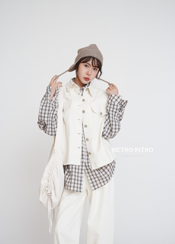 【RIN】Casual and simple temperament sleeveless raw edge vest R21589