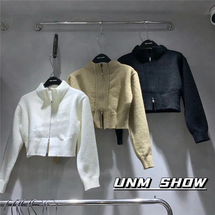 秋款上新!【UNM-SHOW】韓版長袖純色針織開衫  6695#  WTT