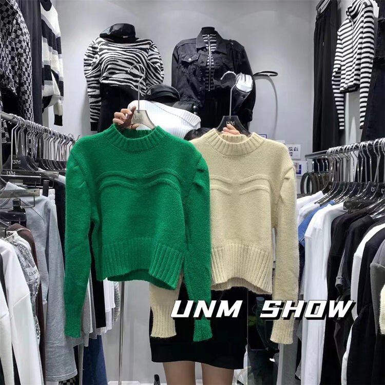 New in winter!【UNM-SHOW】Long-sleeved versatile pullover warm sweater 6717# WTT