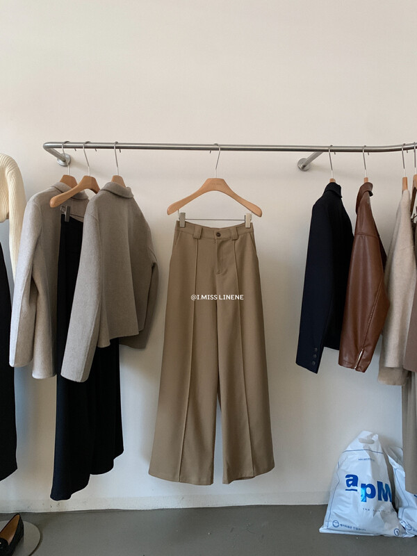 [IMISS] Korean version of all-match high-waisted thickened trousers and trousers QK6510