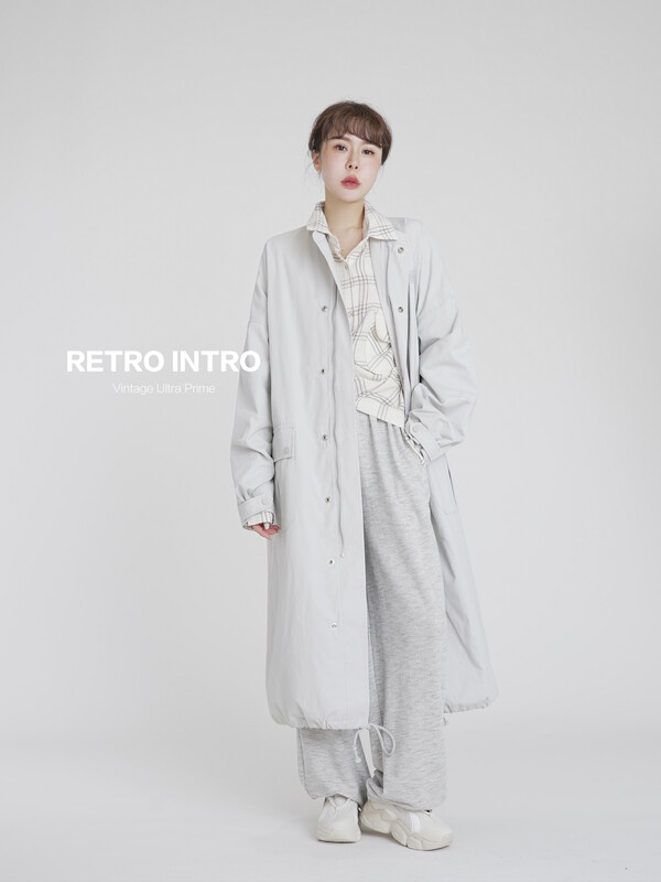 【RIN】Simple temperament all-match big-name loose windbreaker 21601