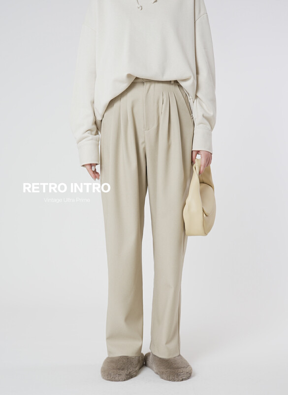 【RIN】Casual Simple Versatile Commuter Casual Pants R21617# CQW