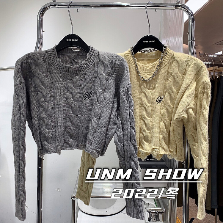 Original price 64.29! New for autumn! [UNM-SHOW] Embroidered age-reducing Western-style casual warm sweater (without necklace) 6651# WTT