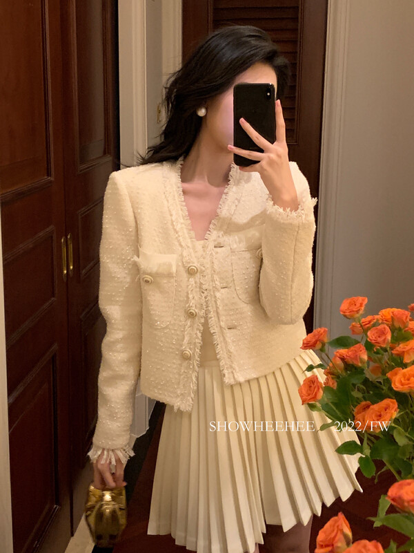New in autumn! [Xiu Xixi] Fashionable small fragrance short coat 378# JHY