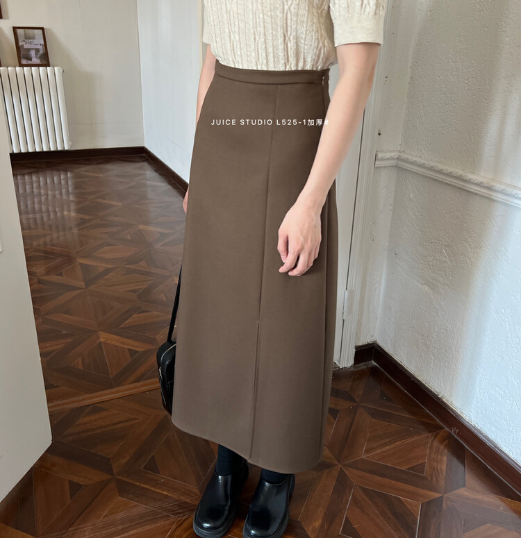 【JUICE】Slit Suit Thickened Skirt L525-1