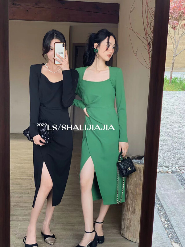 【LS】Light familiar style niche design dress 51038# JHY