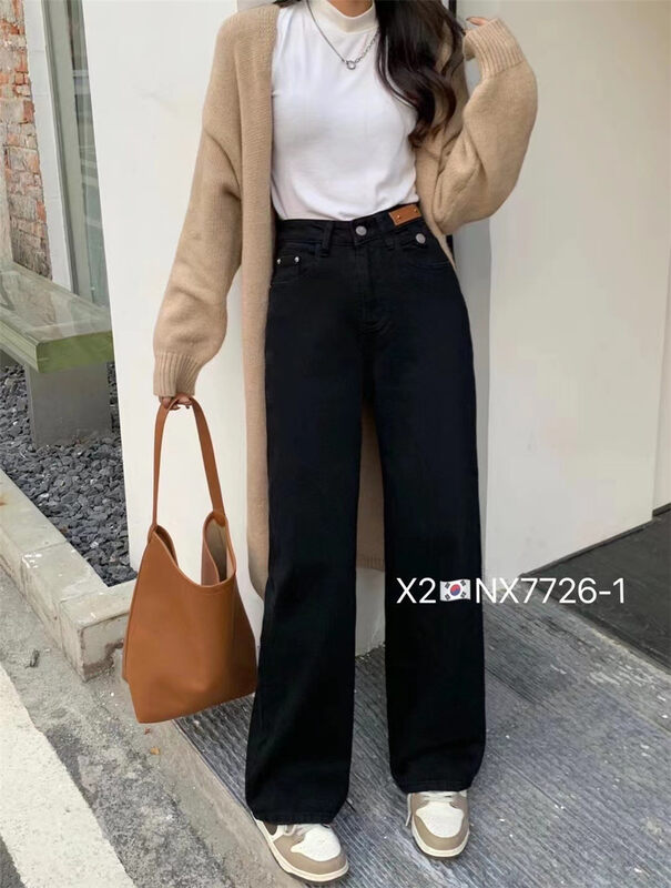 [X2 square] Comfortable and versatile straight jeans NX7726# L