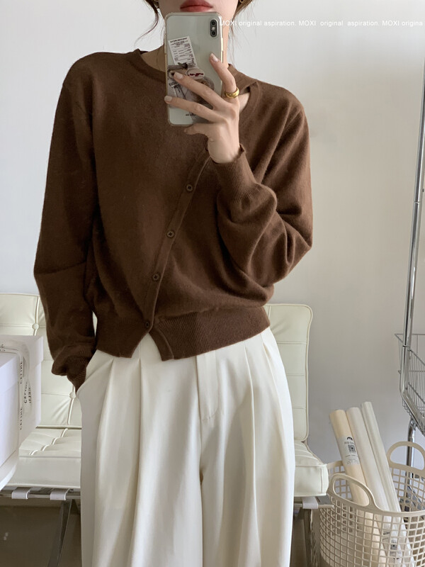 New in autumn! [MOXI] Korean simple design raccoon wool sweater warm sweater 75741# CQW
