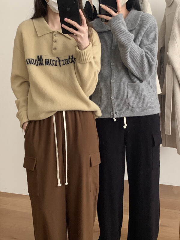 New in winter! [T.G] Simple and versatile letter warm sweater 18639# CLS