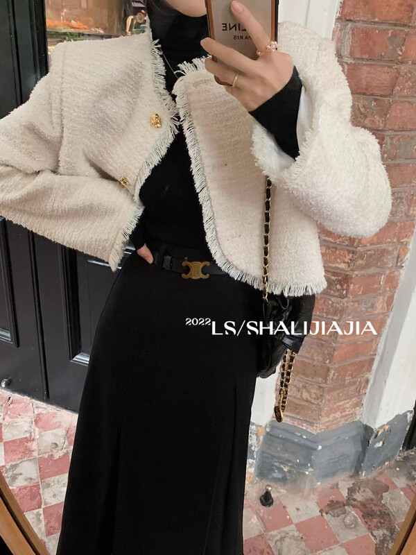 [LS] Design high-quality tassel small fragrance short coat 60220# JHY