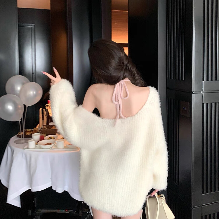 【Amanda】Korean style long-sleeved all-match warm sweater 5259# PCZ