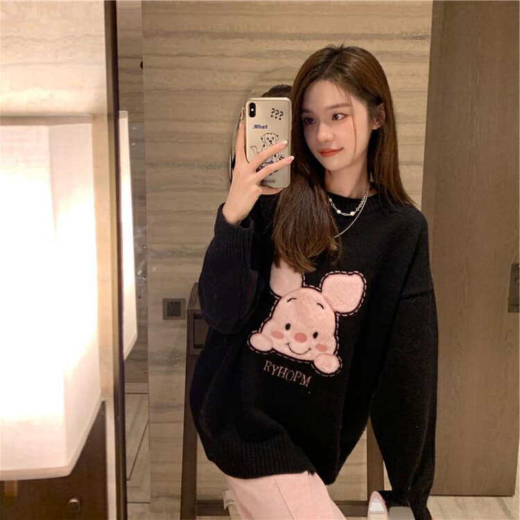 New for winter!  【MEET RAINBOW】Cute Pink Piglet Warm Sweater 8891# LSL