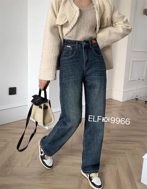 [X2 square] high waist slim and comfortable all-match jeans YS1-9966# L