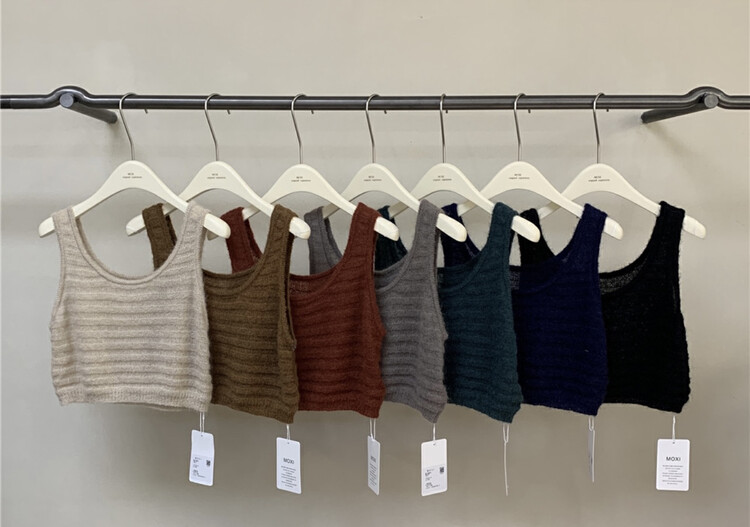 Original price 66.55! [MOXI] Solid Color Simple Versatile Vest/Sling 58735a# CQW