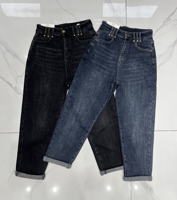 【Enxier】Comfortable and versatile simple jeans EF5518# FHX