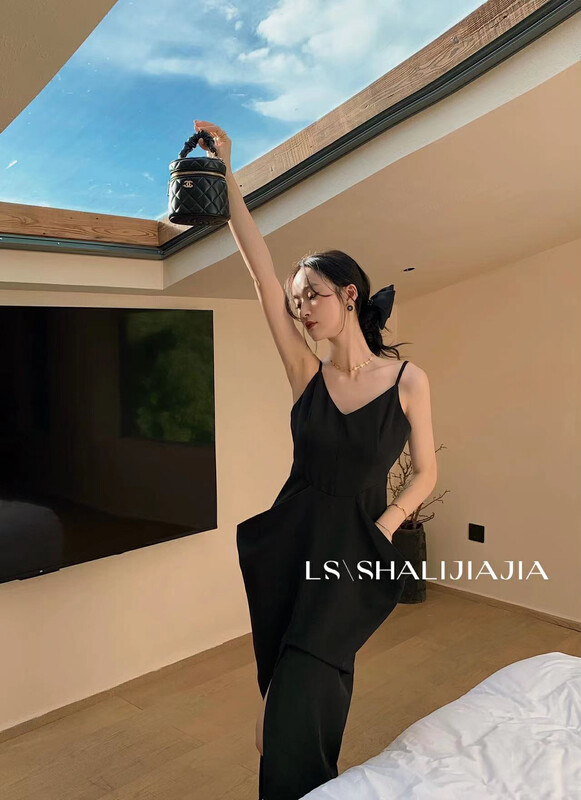 【LS】Fashion niche Korean style suspender dress 60169