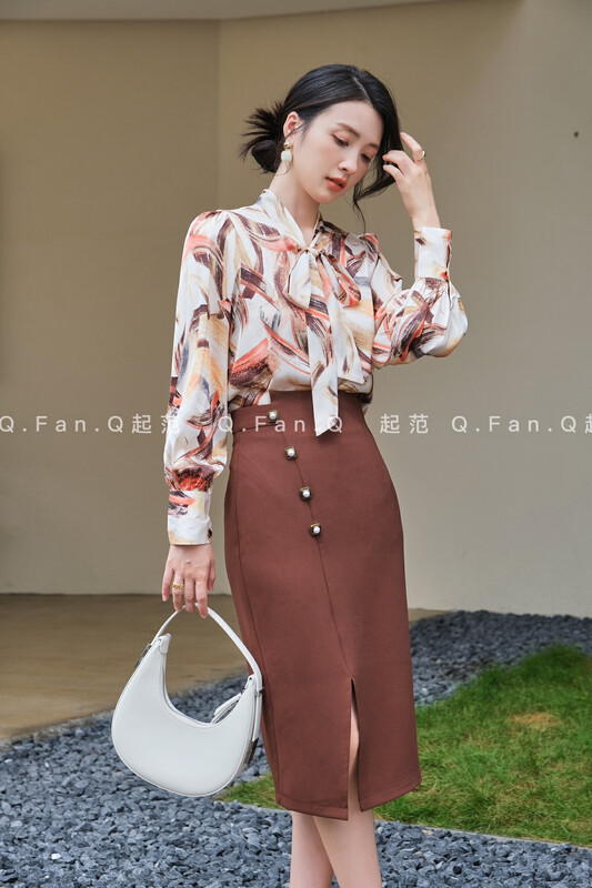 New in autumn! [Fan] Fashionable and minimalist, slim and versatile skirt 8729# JHY