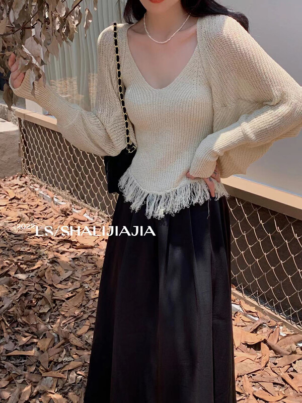 【LS】Fashion retro tassel 2-piece suit 6278-6288# JHY