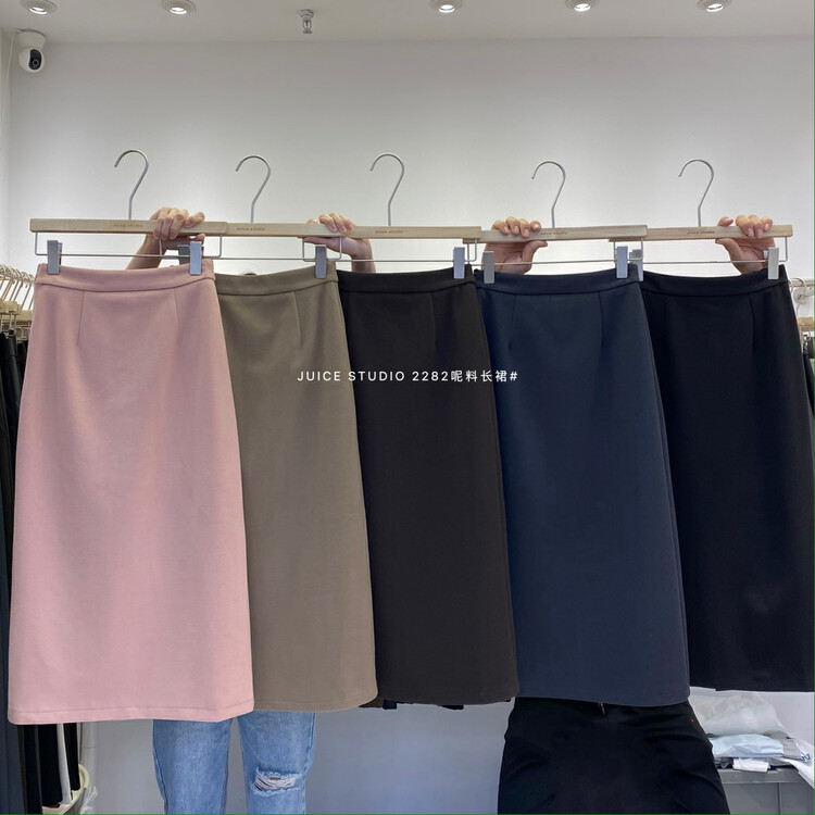 【JUICE】Elastic wool skirt 2282