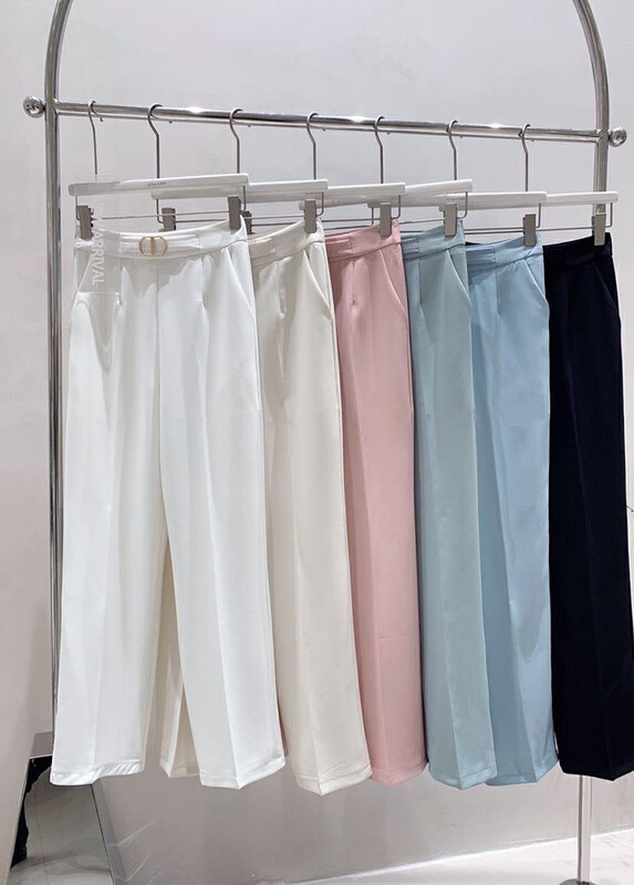 [Qi Fan] Twill Simple Versatile Straight Trousers 8780# JHY