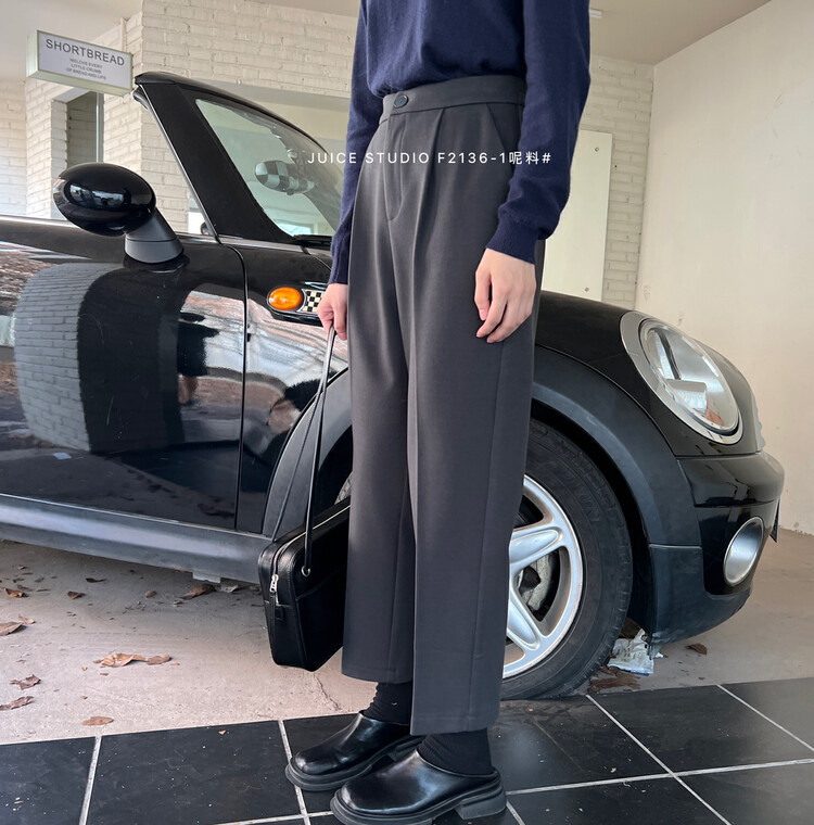 【JUICE】Wool material thickening simple trousers winter F2136-1