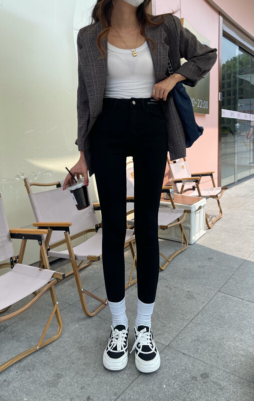 【Enxier】Comfortable and slim all-match jeans K5336# FHX