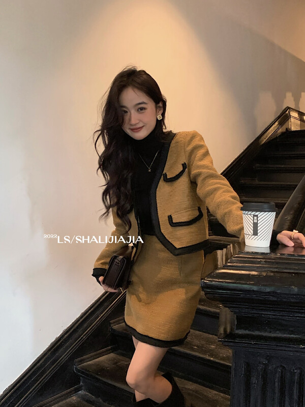 【LS】Fashionable lady style coat and skirt suit 60222