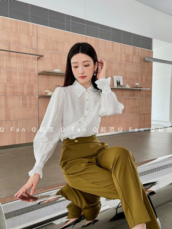 [Qi Fan] Simple and versatile commuter trousers 8102# JHY