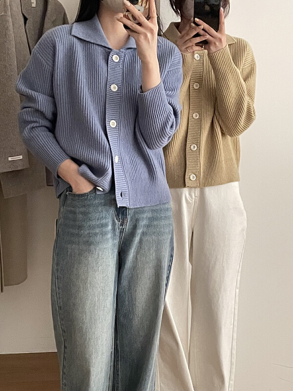 New for winter!  【T.G】Striped Loose Versatile Warm Sweater (100% Wool) 18558# CLS