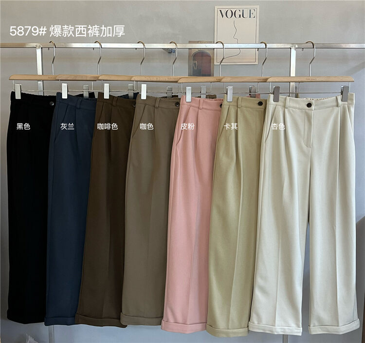 【SEEK PEACH】Explosive suit thickened with elastic waist and comfortable all-match trousers 5879# L
