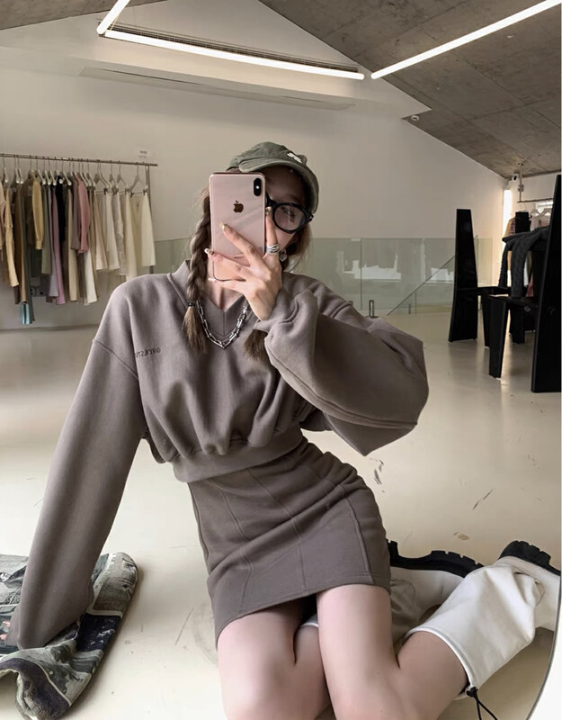 【SAVAGE】Korean embroidered fleece sweater S1183# WPL