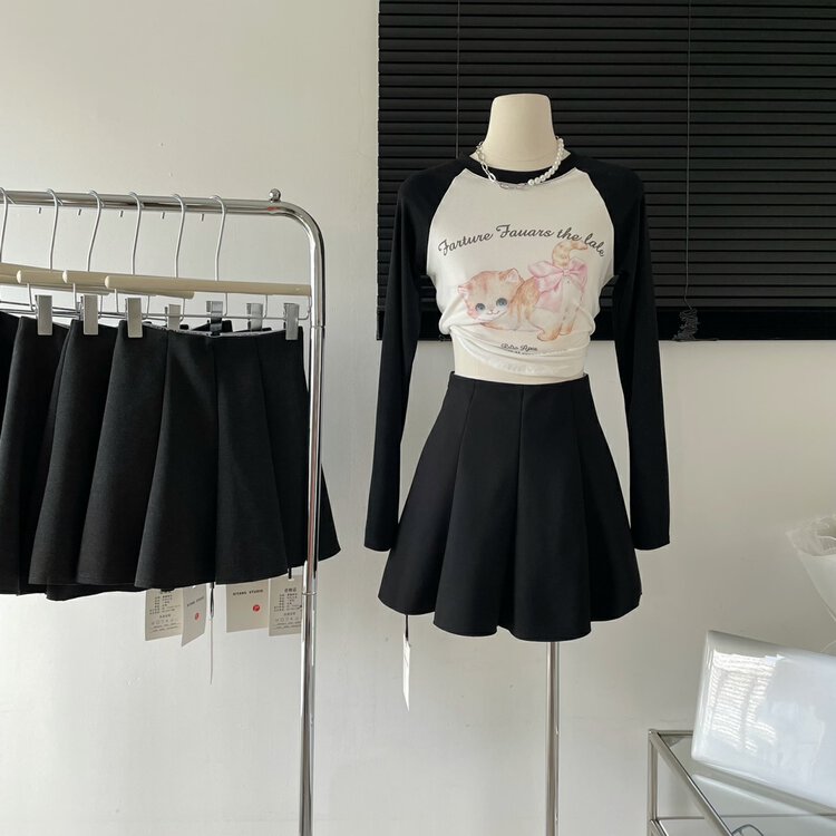 [Yi Kaoru] High waist and slim A-line skirt (sell skirt only) 0398# HYY